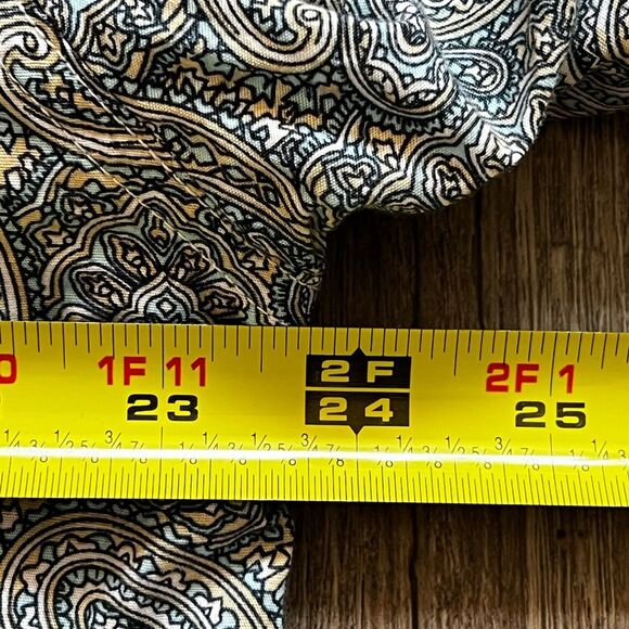 Roper Mens Shirt Pearl Snap Front Paisley Print Long Sleeve Western Gray Sz Med - Picture 14 of 15